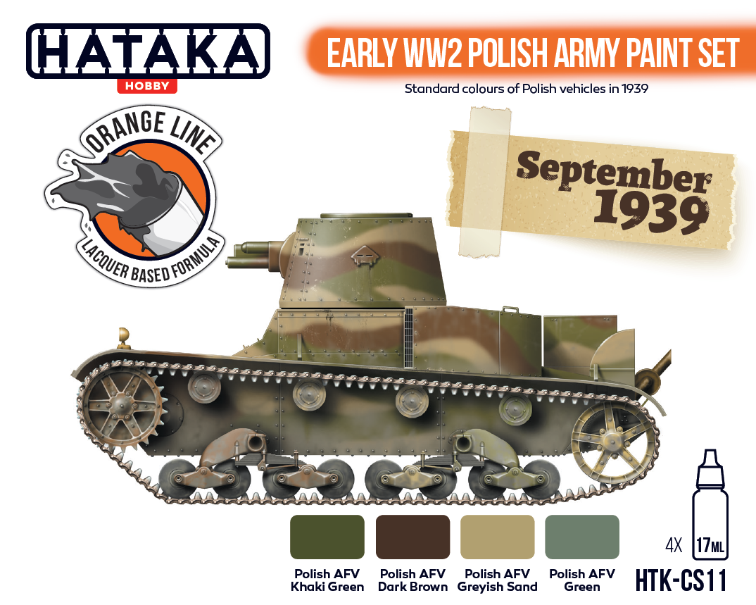 Zdjęcie dodatkowe produktu Hataka CS11 Early WW2 Polish Army paint set