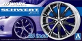Zdjęcie główne produktu Felgi Work Schwert SC4 20inch 1:24 Aoshima 052761