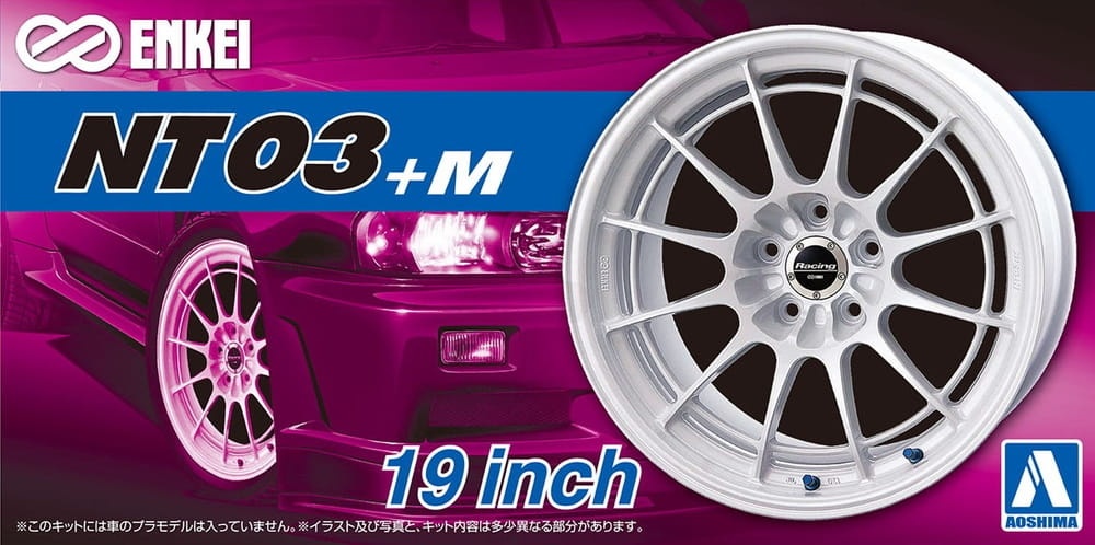 Zdjęcie główne produktu Felgi ENKEI NT03+M 19inch 1:24 Aoshima 053928