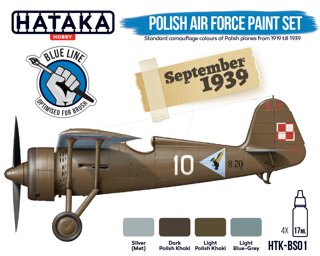 Zdjęcie dodatkowe produktu Hataka BS01 Polish Air Force paint set