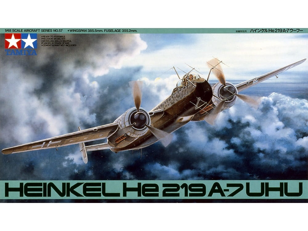 Zdjęcie główne produktu Heinkel He 219 A-7 Uhu 1:48 Tamiya 61057