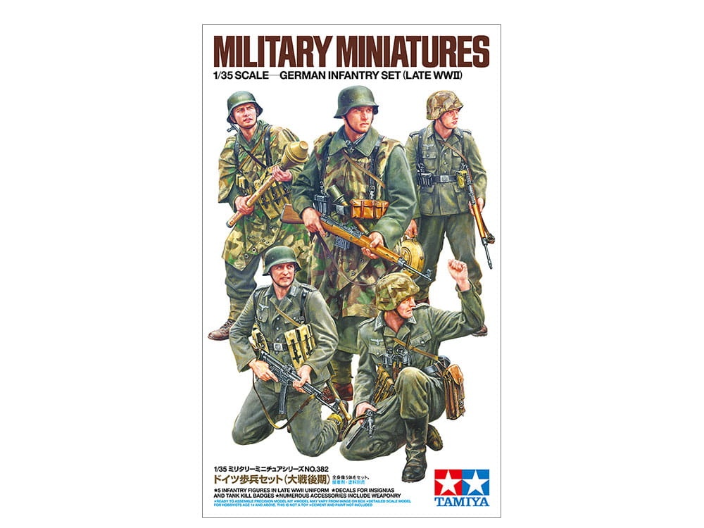 Zdjęcie główne produktu German Infantry Set (Late WWII) 1:35 Tamiya 35382