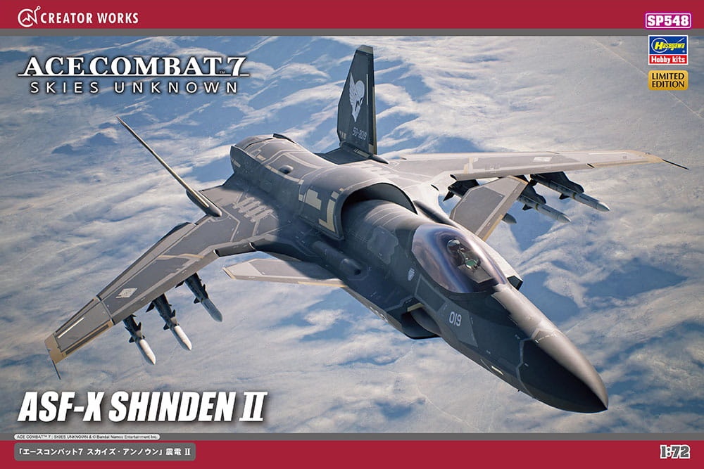 Zdjęcie główne produktu ASF-X Shinden II (Ace Combat 7) 1:72 Hasegawa SP548