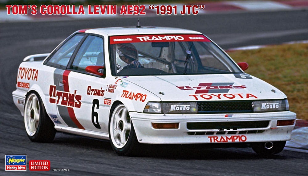 Zdjęcie główne produktu Toyota Toms Corolla Levin AE92 (1991JTC) 1:24 Hasegawa 20624