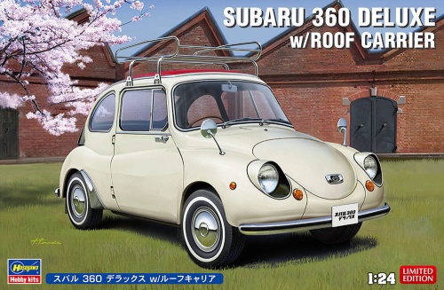 Subaru 360 Deluxe z bagażnikiem dachowym 1:24 Hasegawa 20622