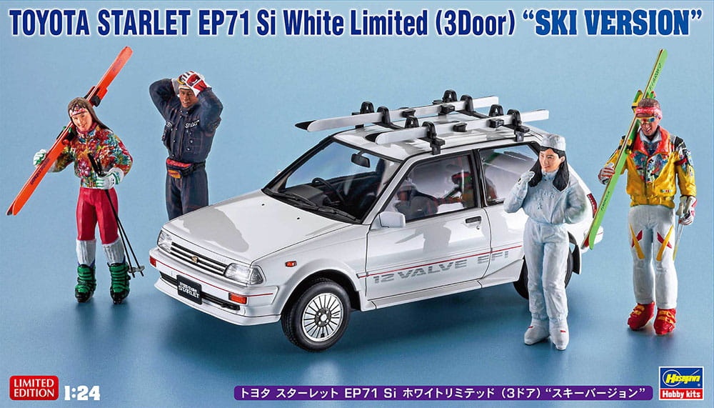 Zdjęcie główne produktu Toyota Starlet EP71 Si White Limited 1:24 Hasegawa 20610