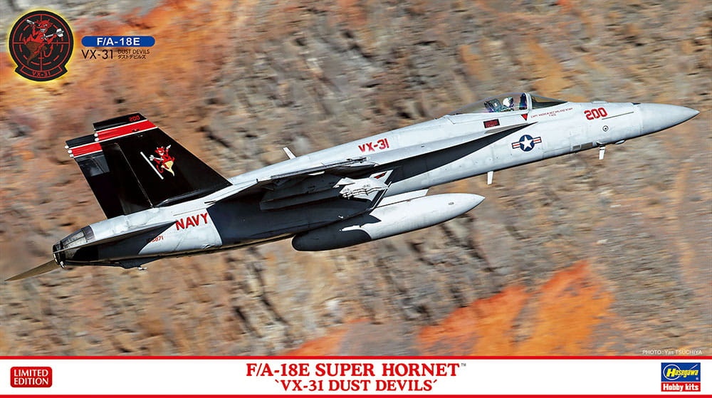Zdjęcie główne produktu F/A-18E Super Hornet (VX-31 Dust Devils) 1:72 Hasegawa 02424