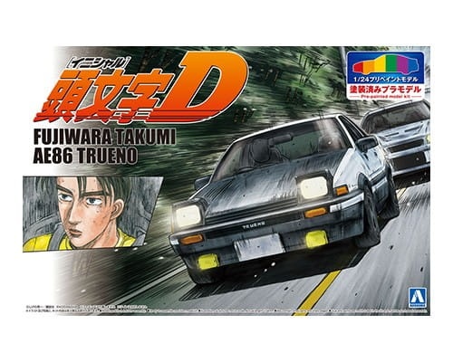 Zdjęcie główne produktu Toyota AE86 Trueno Pre-Painted Initial D (Project D) 1:24 Aoshima 061985