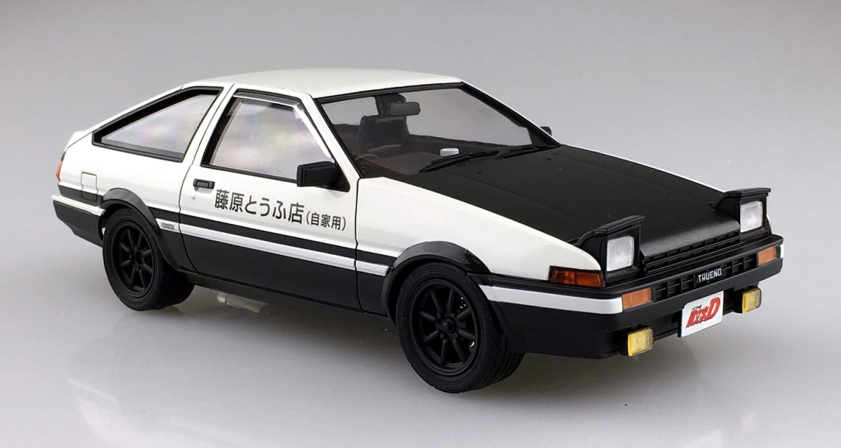 Zdjęcie dodatkowe produktu Toyota AE86 Trueno Pre-Painted Initial D (Project D) 1:24 Aoshima 061985