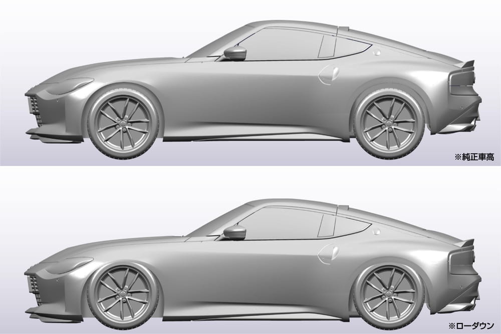 Zdjęcie dodatkowe produktu Nissan Z (RZ34) (Prism White) SNAP KIT 1:32 Aoshima 062647