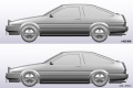 Zdjęcie dodatkowe produktu Toyota AE86 Trueno (High-Tech Two-Tone) SNAP KIT 1:32 Aoshima 064672