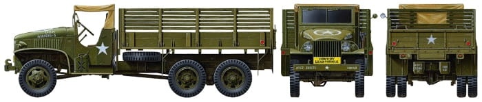 Zdjęcie dodatkowe produktu US 2 1/2 Ton 6×6 Cargo Truck 1:48 Tamiya 32548