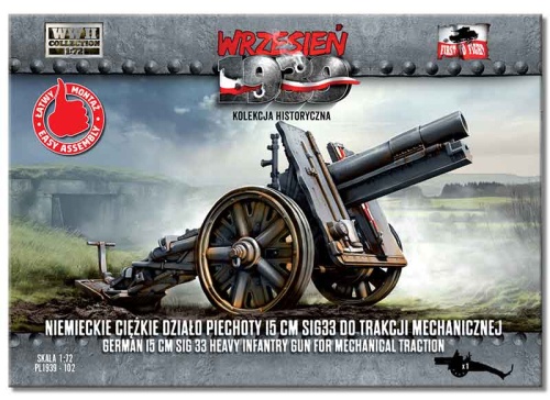 Działo piechoty 15 cm SIG33 1:72 First To Fight PL102