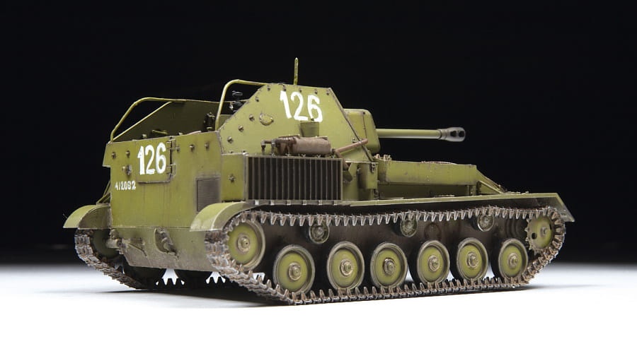 Zdjęcie dodatkowe produktu SU-76M Soviet Self-Propelled Gun 1:35 Zvezda 3662