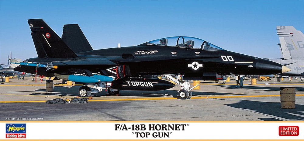 Zdjęcie główne produktu F/A-18B Hornet Top Gun 1:72 Hasegawa 02436