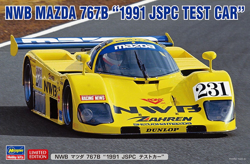 Zdjęcie główne produktu Mazda 767B (NBW, JSPC Test Car 1991) 1:24 Hasegawa 20632