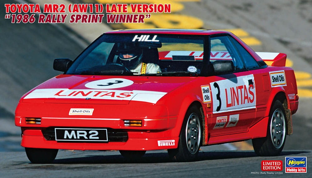Zdjęcie główne produktu Toyota MR2 (AW11) (Late, 1986 Rally Sprint Winner) 1:24 Hasegawa 20638