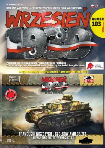Francuski niszczyciel czołgów AMR35 ZT3 1:72 First To Fight PL103
