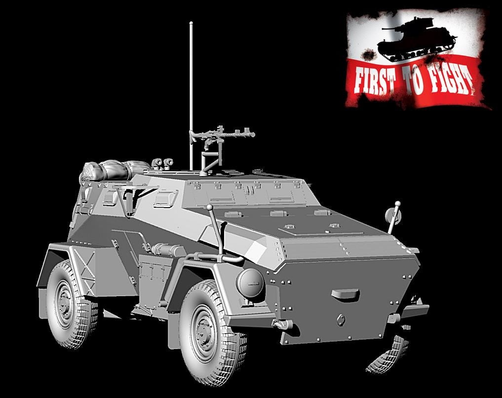 Zdjęcie dodatkowe produktu Niemiecki samochód opancerzony Sd.Kfz 247 Ausf. B z MG 34 1:72 First to Fight PL101