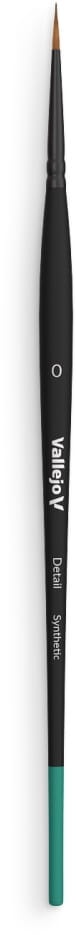 Zdjęcie główne produktu Pędzel okrągły syntetyczny 0 Vallejo B02000 Detail Round Synthetic No. 0
