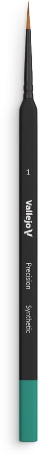 Zdjęcie główne produktu Pędzel okrągły syntetyczny 1 Vallejo B03001 Precision Round Synthetic Brush, Triangular Handle No. 1