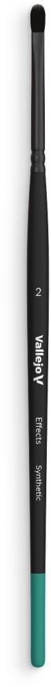 Zdjęcie główne produktu Pędzel syntetyczny 2 Vallejo B06002 Shader Filbert Shader Flat Synthetic No. 2