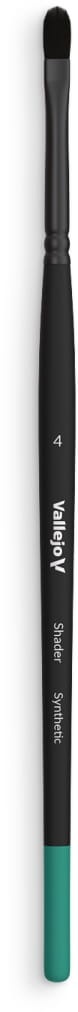 Zdjęcie główne produktu Pędzel syntetyczny 4 Vallejo B06004 Shader Filbert Shader Flat Synthetic No. 4