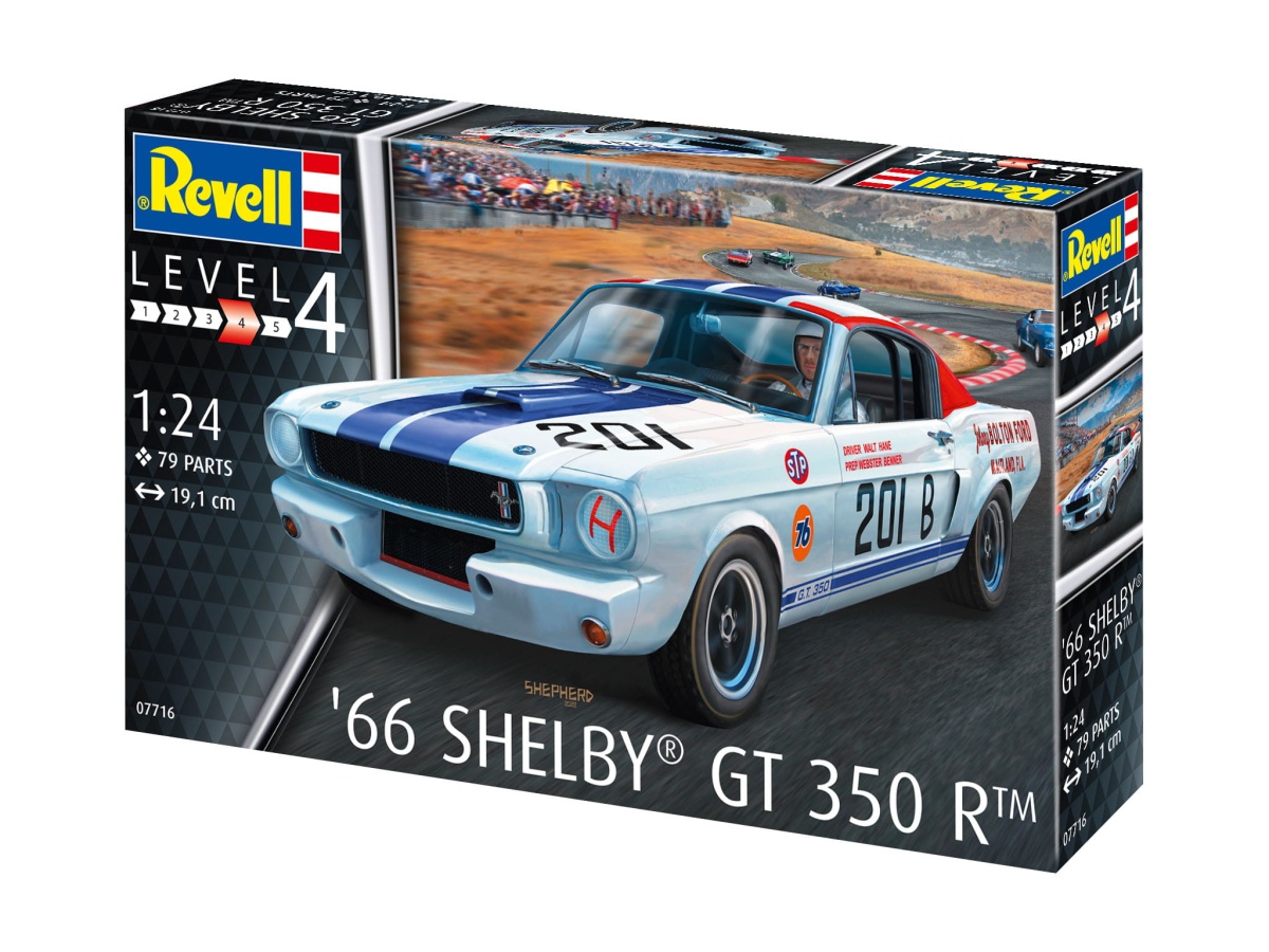 Zdjęcie dodatkowe produktu Ford Mustang Shelby GT 350R '66 1:24 Revell 07716