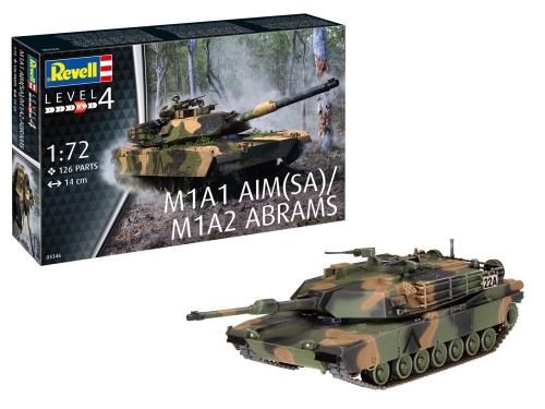 M1A1 AIM(SA)/M1A2 Abrams 1:72 Revell 03346