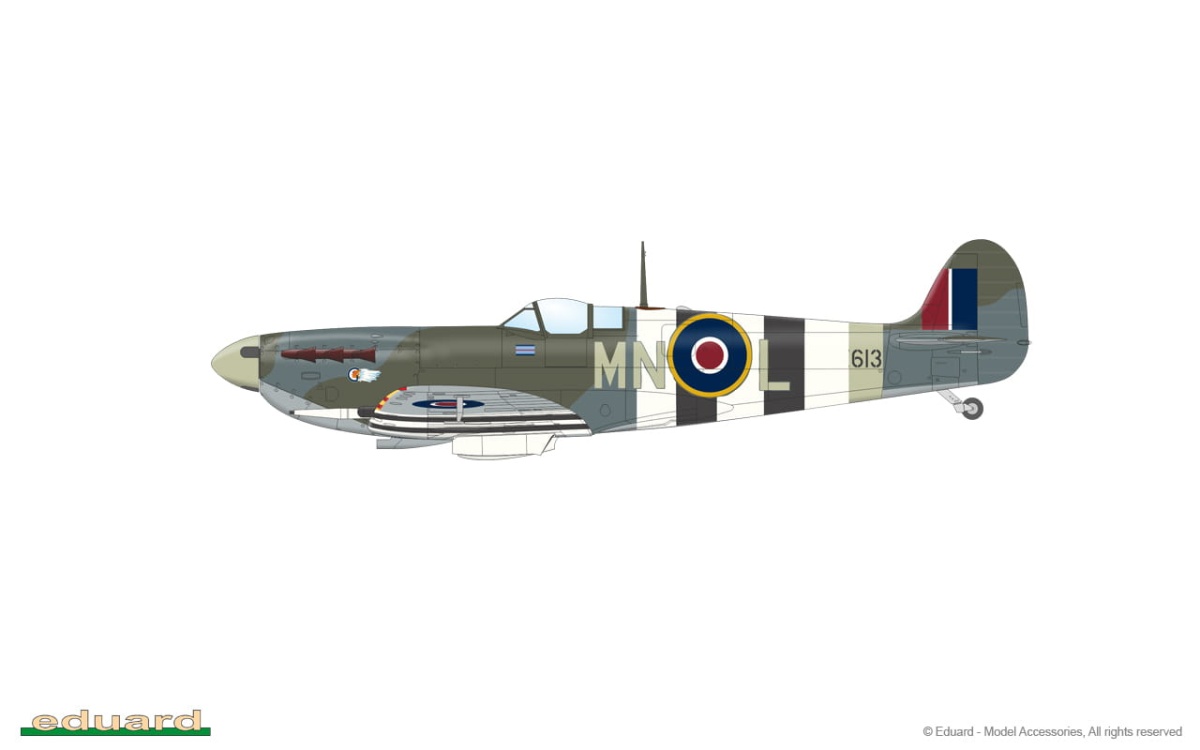 Zdjęcie dodatkowe produktu Spitfire Mk. Vc 1:48 Eduard 84192 Weekend Edition