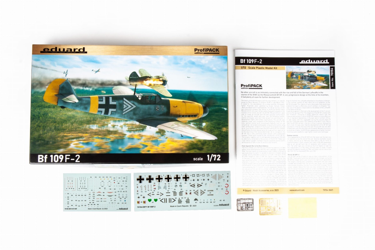 Zdjęcie dodatkowe produktu Bf 109F-2 1:72 Eduard 70154 ProfiPACK