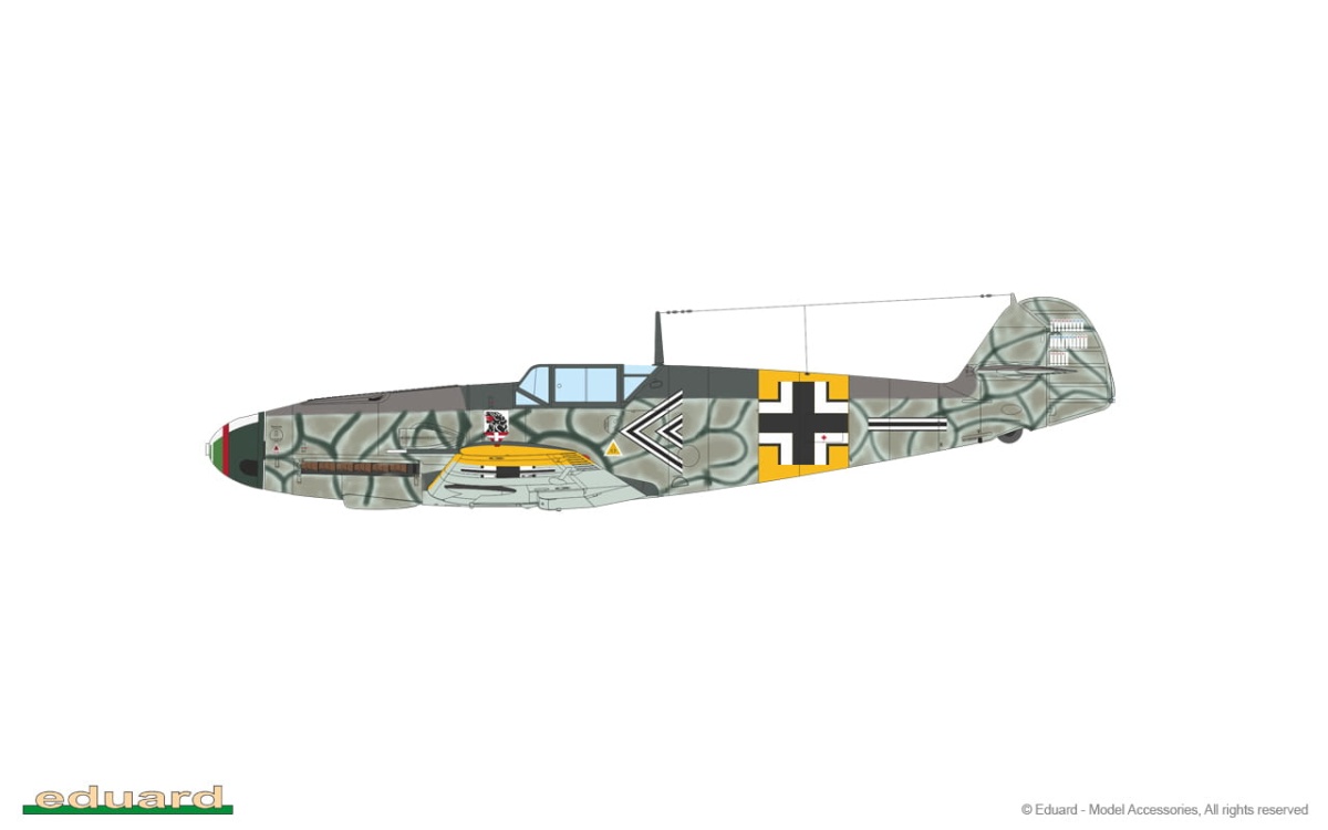 Zdjęcie dodatkowe produktu Bf 109F-2 1:72 Eduard 70154 ProfiPACK
