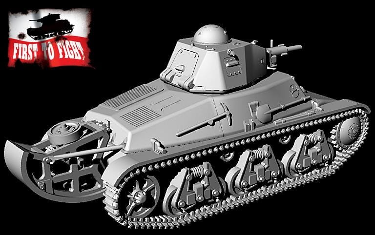 Zdjęcie dodatkowe produktu Hotchkiss H35 z armatą 37 mm SA38 1:72 First To Fight PL104