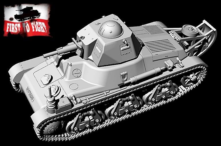 Zdjęcie dodatkowe produktu Hotchkiss H35 z armatą 37 mm SA38 1:72 First To Fight PL104