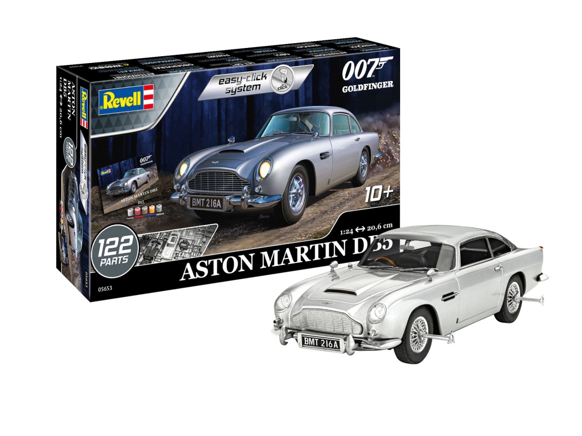 Zdjęcie główne produktu Aston Martin DB5 - James Bond 007 Goldfinger 1:24 Revell 05653