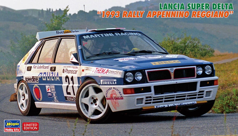 Zdjęcie główne produktu Lancia Super Delta (1993 Rajd Appenino Reggiano) 1:24 Hasegawa 20648