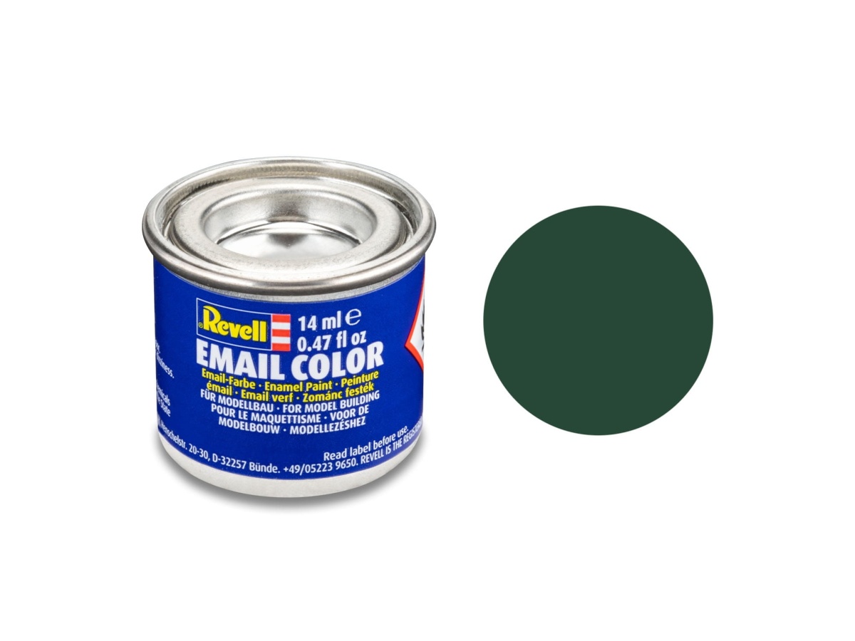 Zdjęcie główne produktu Revell 32168 Farba 68 Dark Green (RAF) Matt Enamel 14ml