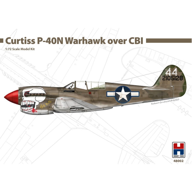 Zdjęcie główne produktu P-40N Warhawk Over CBI (China, Burma, India) 1:72 Hobby 2000 48002