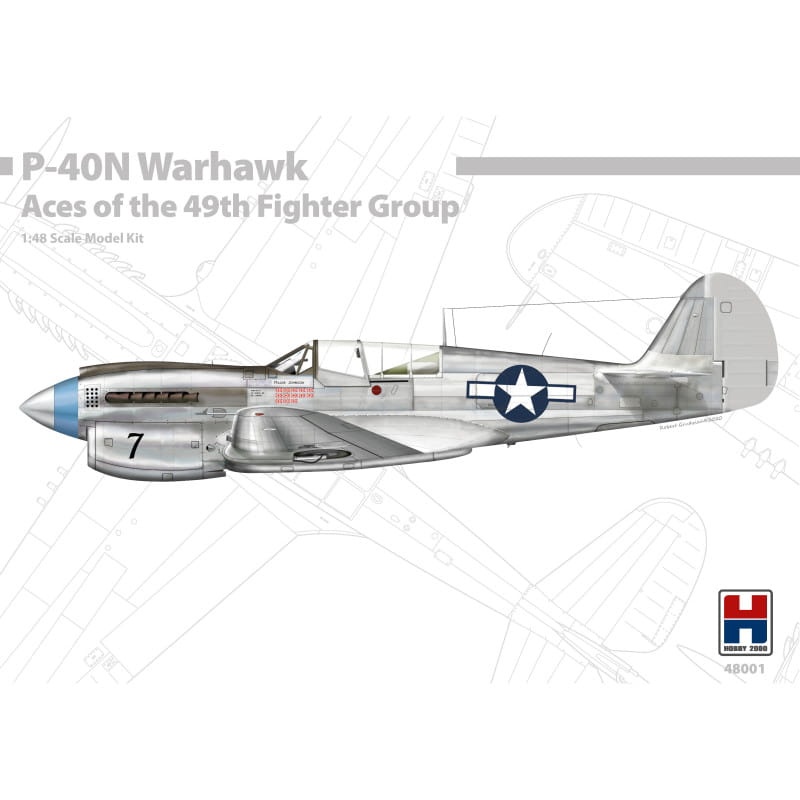 Zdjęcie główne produktu P-40N Warhawk Aces of The 49th Fighter Group 1:48 Hobby 2000 48001