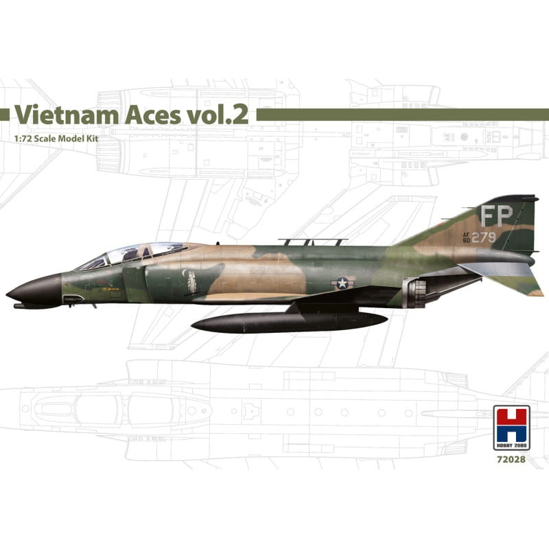 Zdjęcie główne produktu F-4D Phantom II - Vietnam Aces 2 1:72 Hobby 2000 72028