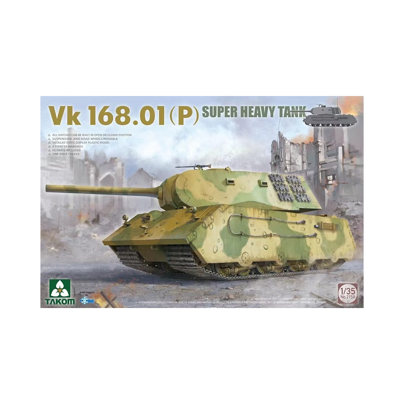 Zdjęcie główne produktu VK 168.01 (P) Super Heavy Tank 1:35 Takom 2158