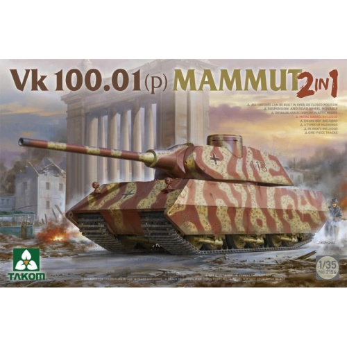 VK 100.01 (p) Mammut (2in1) 1:35 Takom 2156
