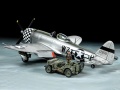 Zdjęcie dodatkowe produktu P-47D Thunderbolt Bubbletop and 1/4-Ton 4x4 Light Vehicle 1:48 Tamiya 25214
