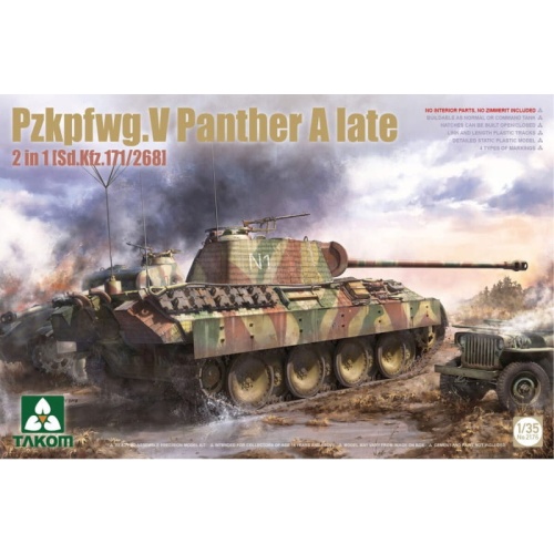 Panzerkampfwagen V Panther A late (2in1) 1:35 Takom 2176