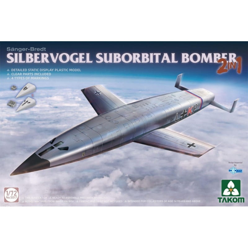 Zdjęcie główne produktu Sanger-Bredt Silbervogel Suborbital Bomber 1:72 Takom 5017
