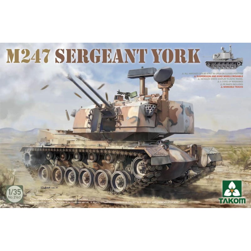 Zdjęcie główne produktu M247 Sergeant York 1:35 Takom 2160