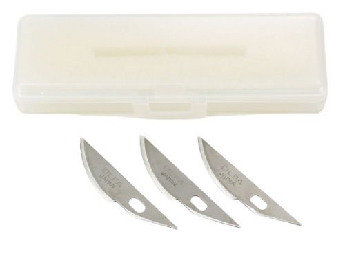 Replacement Blade (Curved, 3pcs.) for Modelers Knife PRO Tamiya 74100