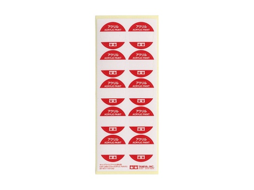 Cap Labels (for Acrylic Paints) Tamiya 87197