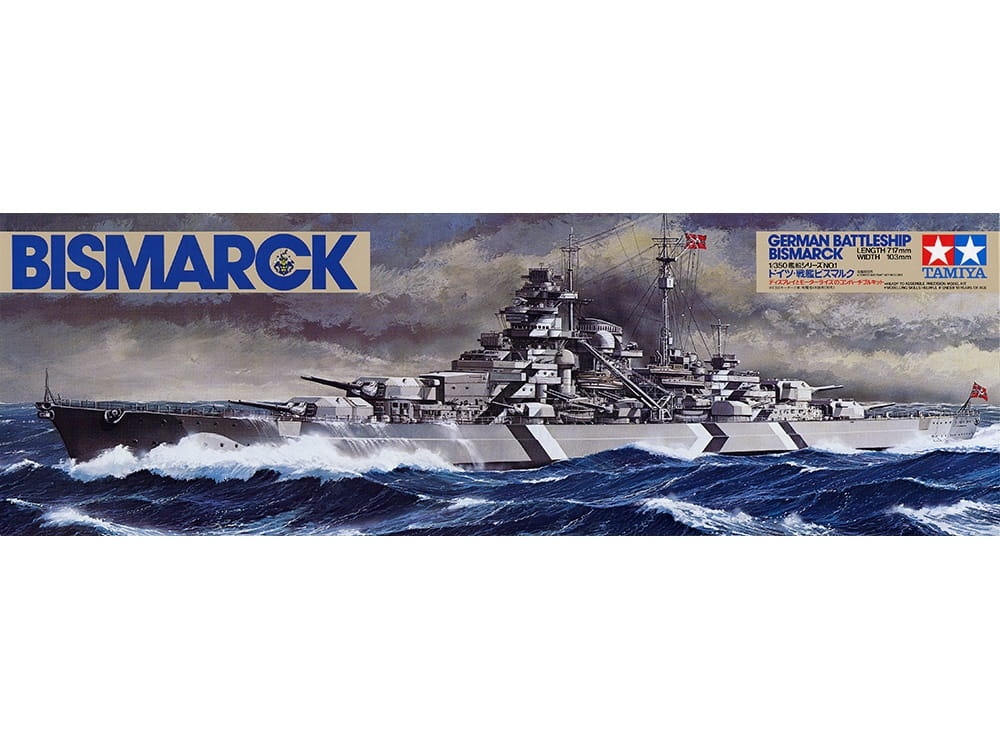 Zdjęcie główne produktu Bismarck German Battleship 1:350 Tamiya 78013