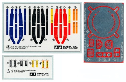 Seat Belt Set F 1:20 Tamiya 12638
